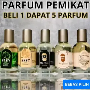 Promo Spesial Beli 1 Dapat 5 parfum pria wanita wangi tahan lama 30ml eau-de-parfume Terlaris no 1