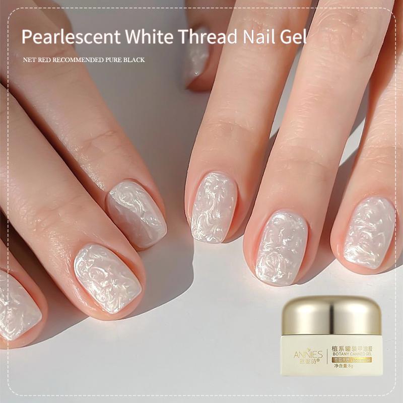 Gel Sơn Móng Tay, Kết Cấu Ngọc Trai, Phổ Biến Mới, Gel Vỏ Sợi Cực Quang, Đặc Biệt Cho Tiệm Làm Móng
