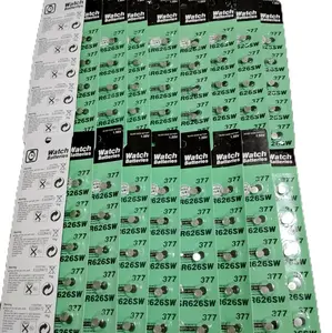 Watch Batteries 1 Lembar Isi 10 Pcs Baterai Batre Batry Batray Bateray Jam Tangan SR626SW SR626 377 untuk Watches