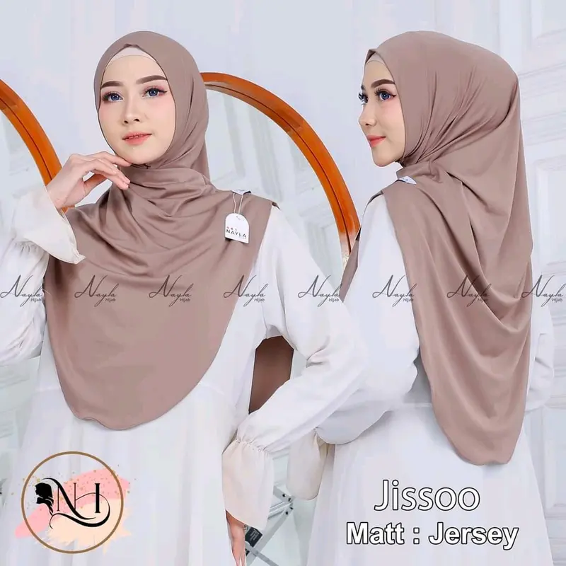 JILBAB JISOO PASMINA INSTAN JERSEY 0