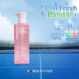 OWNSKIN Éclat de Fleur Enchanting Body Wash 320 ml | Body Wash | Sabun Mandi Cair untuk Mencerahkan dan Melembutkan Kulit