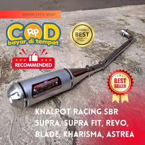 Knalpot Racing SBR Supra buat Motor Supra, Supra Fit, Revo, Blade, Kharisma, Astrea motor