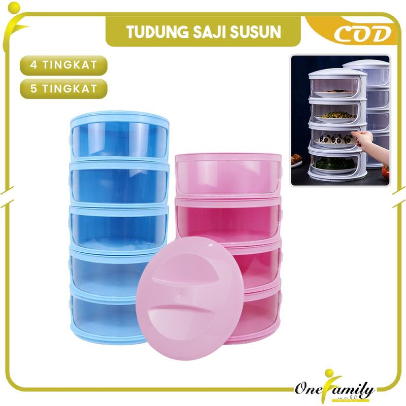 [COD] OFM C418 Tudung Saji Susun Penutup Makanan Anti Debu 0