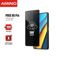 Gambar AMINO Anti SPY 360 Derajat Tempered Glass Privacy Fullcover Compatible For Xiaomi Poco X6 Pro Antigores Anti Dust Glass / Superfit Anti Gores Anti Debu Screen Protector / Fit Clear 9H Auto - Xiaomi Poco X6 Pro, AntiSPY 360 Derajat dari AMINO Shop Indonesia Kota Administrasi Jakarta Barat 1 Tokopedia
