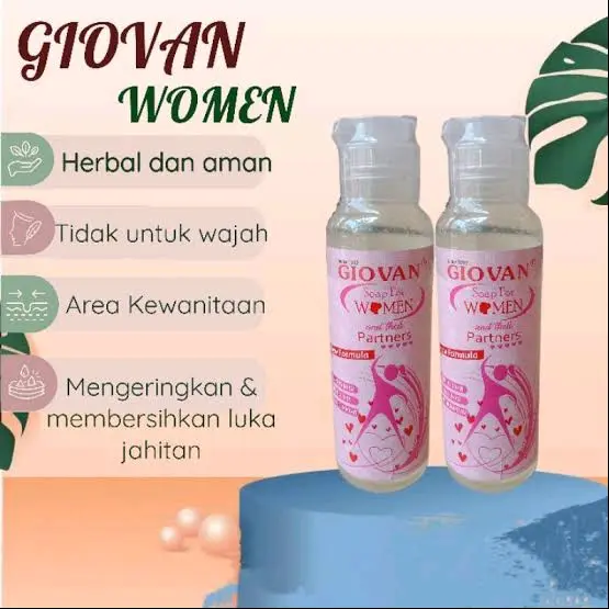 3 Pcs Giovan Soap For Women 90 ml Wanita Feminine Hygiene Kewanitaan Membersihkan