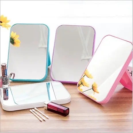 Cermin Rias MakeUp Portable Lipat 10cm x 15cm/ Kaca Rias Minimalis / Cermin Lipat Persegi / Kaca Rias Make Up Lipat Portable 10cm x 15cm Wajah