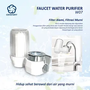 Faucet Water Purifier W07 Filter Air Keran 10 Lapisan Menyaring Karat Sedimen Bau Klorin ABS 140x108cm Covenant Tangerang