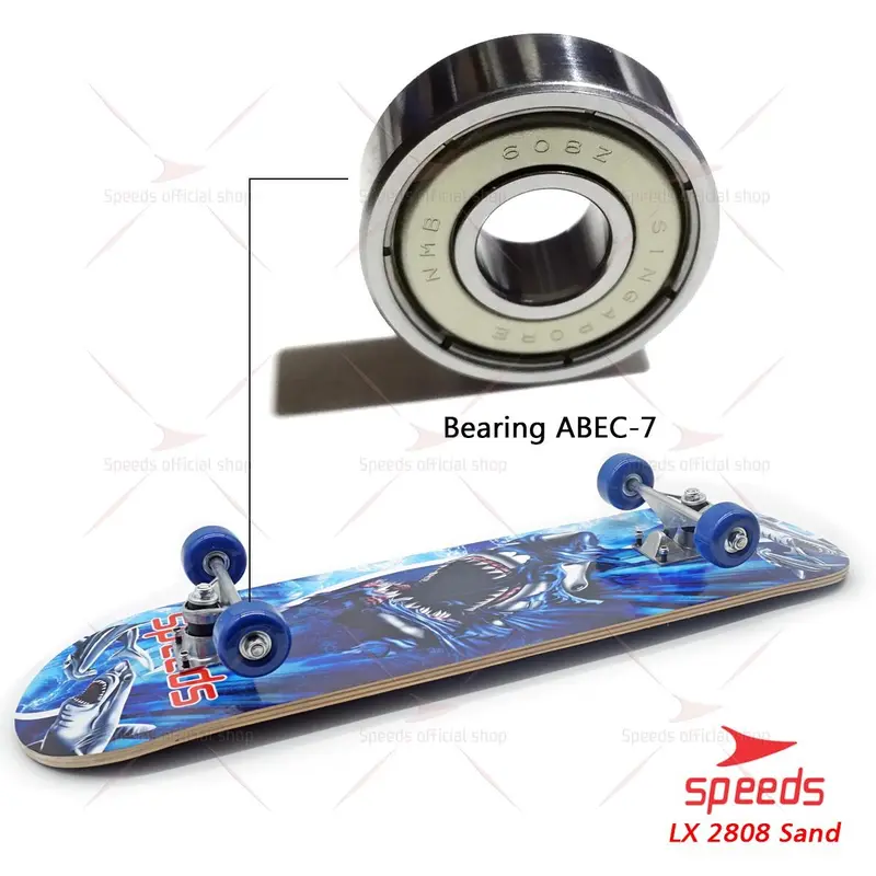 Papan Skateboard  Sand Dewasa Remaja Olahraga Skate Board Roda Outdoor Lapisan Pasir Papan Fullset 0028-2808 6
