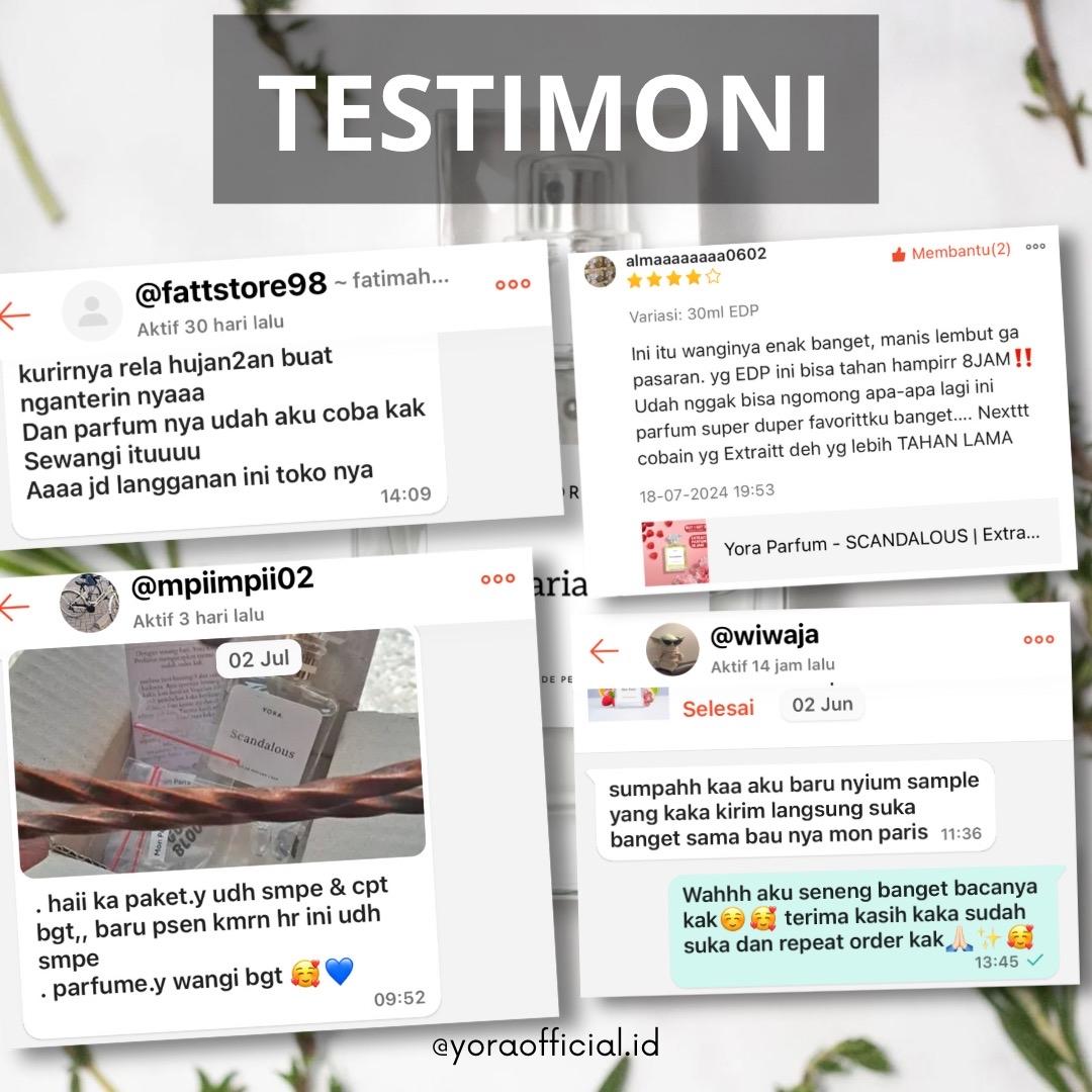 Parfum SCANDALOUS Aroma Lembut Manis Parfum Wanita Pria Wangi Tahan Lama Perfume Farfum Cowok Cewek