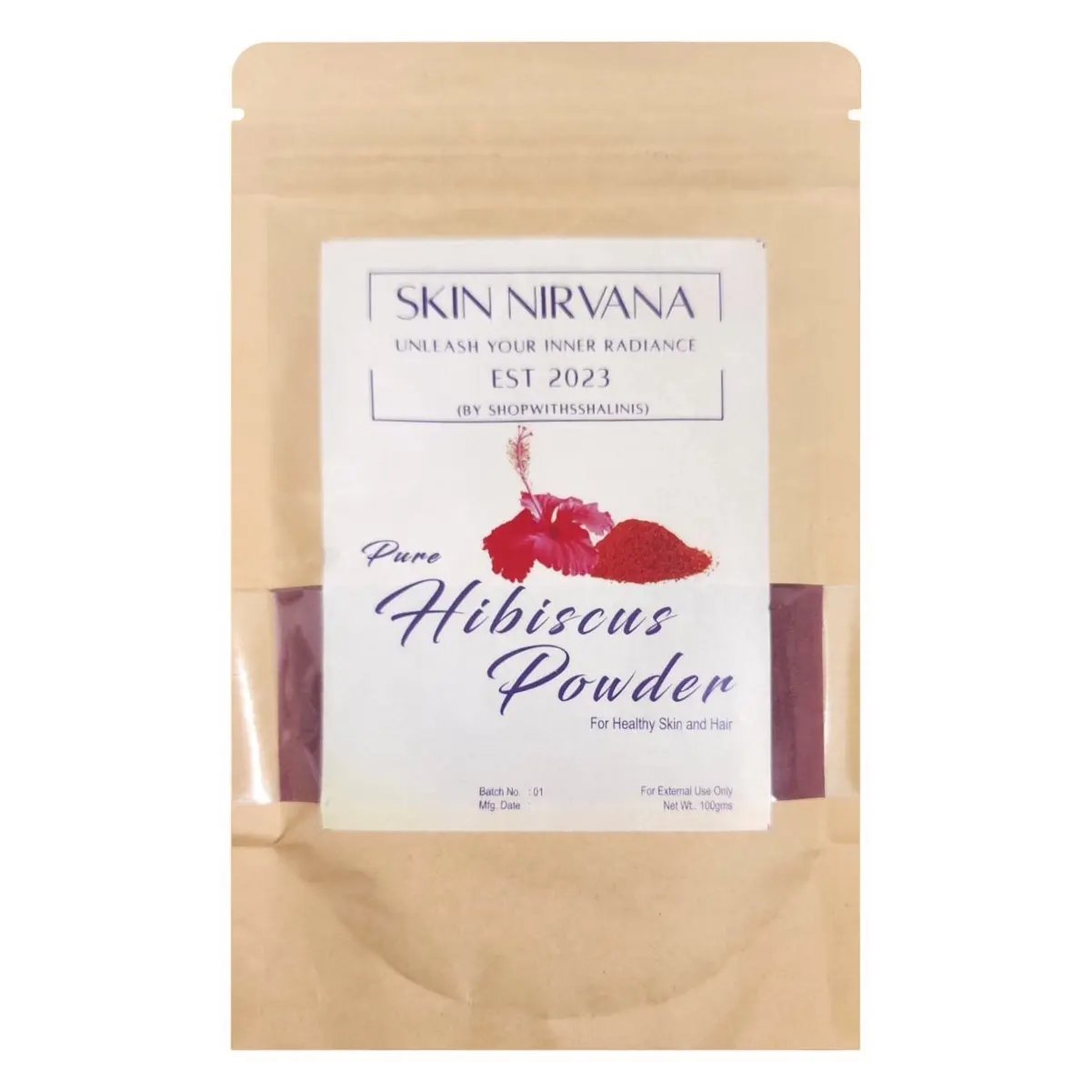 Pure Hibiscus powder for face and hair
