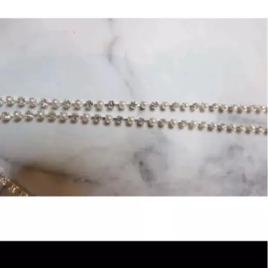 LM-003 harga per10cm min beli 30cm Payet Rangkai Jahit Mutiara Pearl Aksesoris 1
