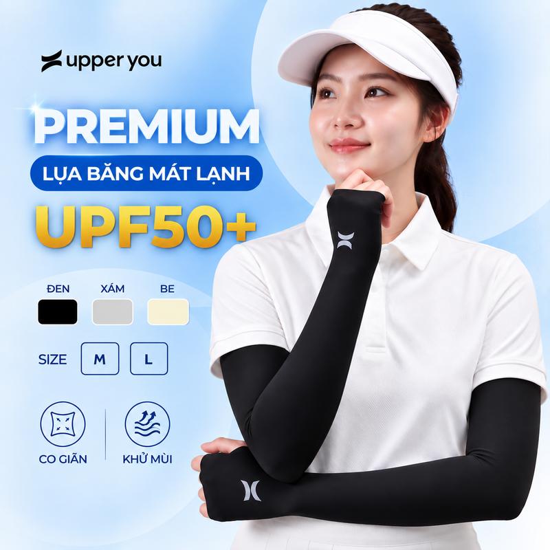 [ KHÔNG XÙ ] Găng Tay Chống Nắng Premium Thun Lạnh UPF 50+ UPPER YOU Dày Dặn, Mát Lạnh, Bền Bỉ, Co Giãn Tốt - OTX07