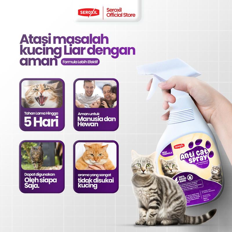 Cat Repellent 500ml Seroxil Parfum Pengusir Kucing BAB PUP Sembarangan / ANTI CAT 1