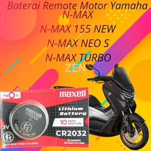 Baterai Batre Kunci Remot Alarm Yamaha  N-MAX N MAX 155 NEW N MAX NEO S N MAX TURBO ORIGINAL Awet