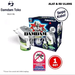 Obat Nyamuk Elektrik Plus 45 Malam Tanpa Kabel Fumakilla(Alat & Refill)