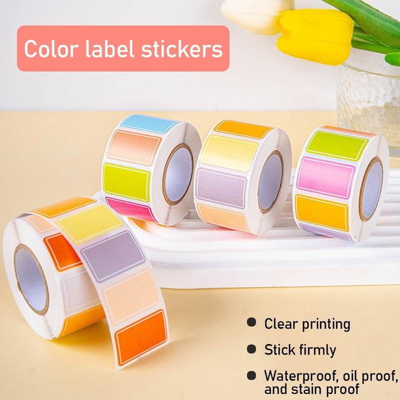 Portable Waterproof Label Stickers Blank Stationery Supplies Name ...