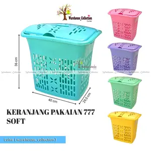 Keranjang Baju Kotor MKW/Laundry Basket MP182-3 Ukuran Sedang 41x30x36 cm Cocok untuk Anak Kos dan Kamar Warna Menarik