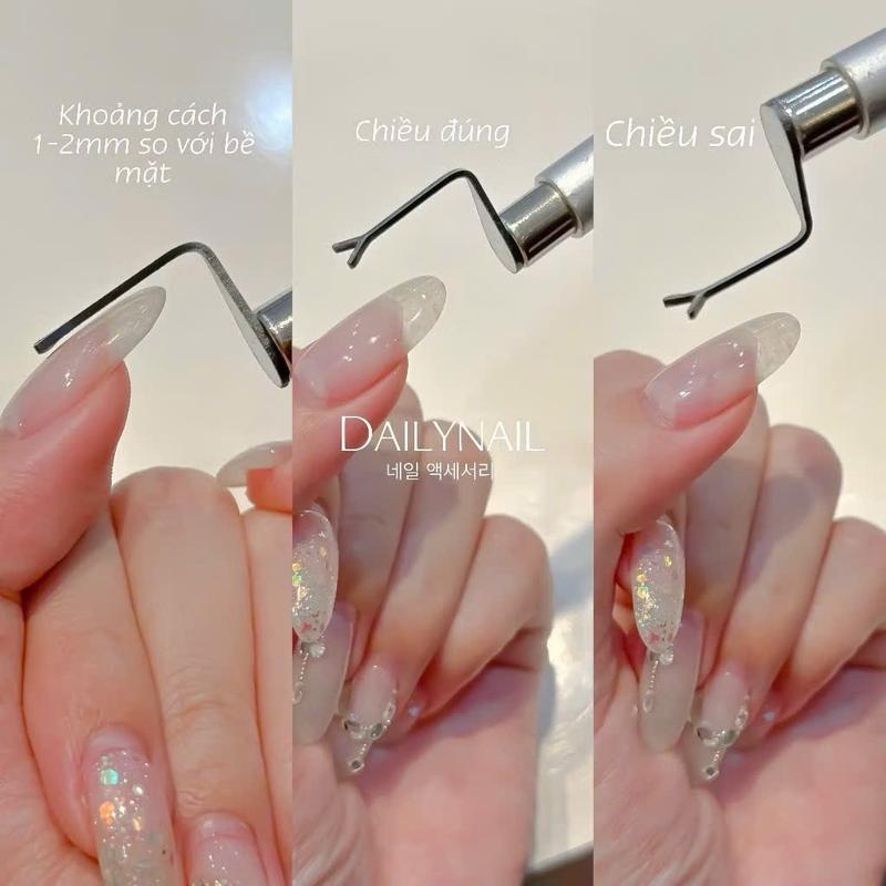 Phụ kiện Nam châm Hút mắt mèo Trái tim 1