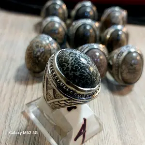 Cincin Batu Wisa Cirebon anti Racun Natural Akik Rings Elegan