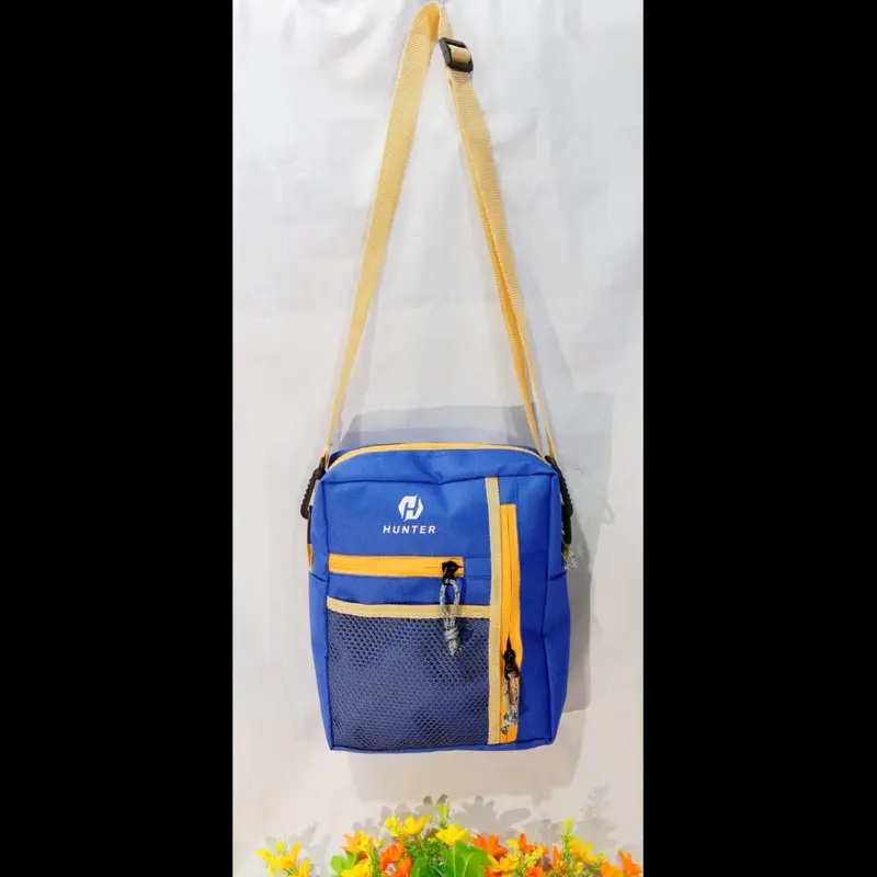 DAPAT 2 TAS WAISTBAG DAN SLINGBAG Pinggang Hitam Pria With Lock Tak Ada 2