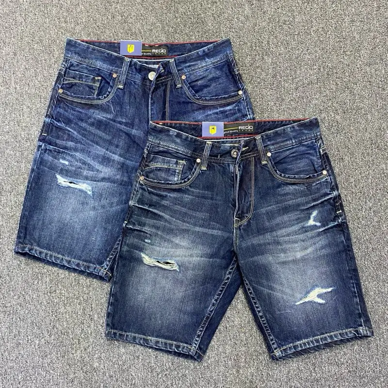 REGIO JEANS [RP6] RIPPED JEANS | CELANA JEANS PENDEK PRIA SOBEK LAPIS TIDAK TEMBUS