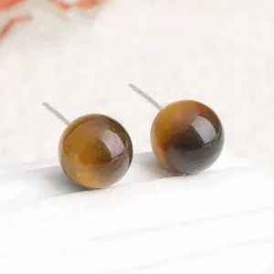 [NEW ARRIVAL] E104 Anting Tiger Eye Stone High Quality