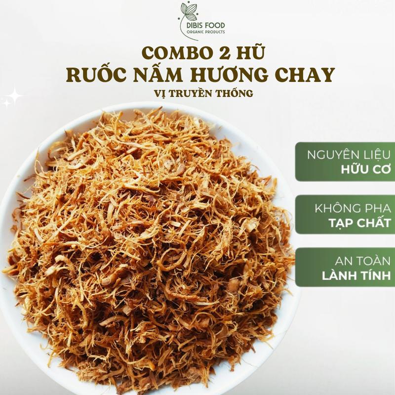 Ruốc nấm hương thuần chay thơm ngon không chất phụ gia không đường