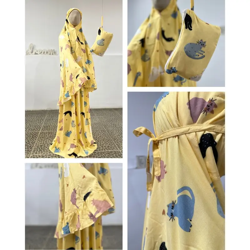 Mukena Anak Perempuan Bahan Katun Rayon Premium 1 sampai 9 tahun By KAL Collection Muslim 4