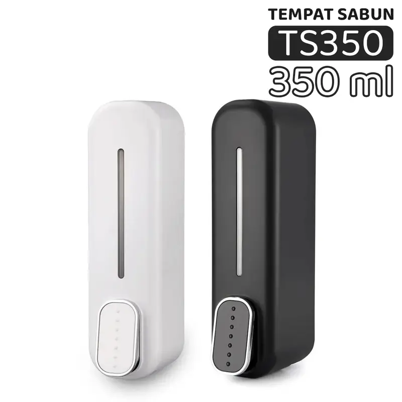 Gudang DTG Tempat Sabun Cair Dispenser Sabun Shampo 350ml Tempat Sabun Cair Aesthetic Liquid Soap Dispenser Single Tempel TS530 1