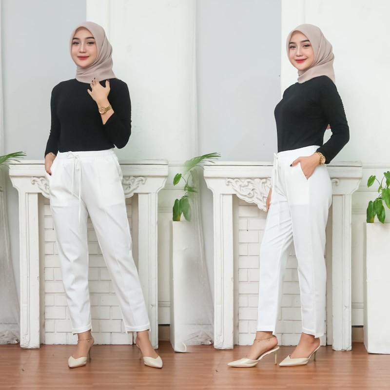 Product Introduction of Celana Panjang Baggy Pants Wanita Bahan Paraguay ya kak di jamin tebal 2
