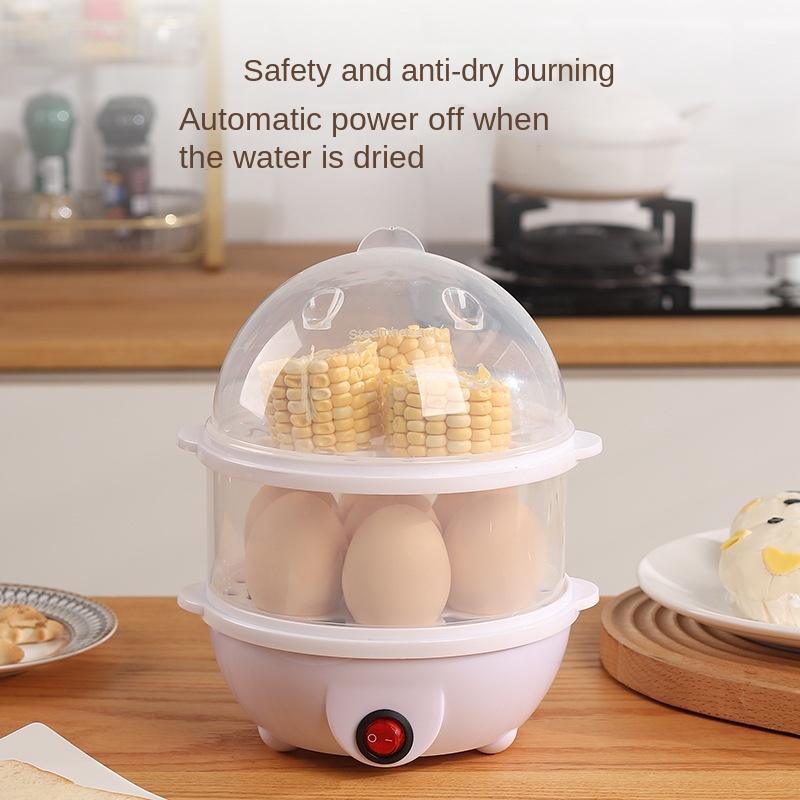 Máy làm bánh sáng, máy hấp trứng, đa chức năng, vật liệu thép không gỉ, chống khô và cháy, thiết bị nhà bếp, món quà Lý Tưởng cho người hâm mộ trứng Nồi Hấp 8