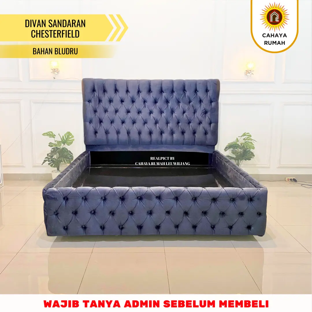 Cahaya Rumah Leuwiliang - Divan Chesterfield/Dipan Sandaran/Rangka Tempat Tidur/Kepala Divan/Produk Custom