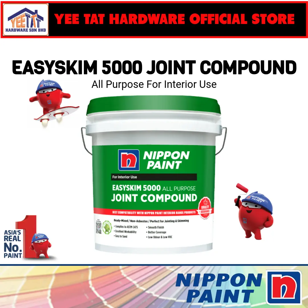 [ NIPPON PAINT ] Easyskim 5000 All purpose Joint Compound 5KG
