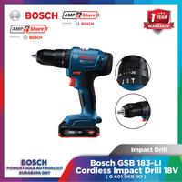 Gambar Bosch GSB 183-LI Cordless Impact Drill 18V Mesin Bor Impact 13mm Set 1 Baterai 18V 2.0Ah + Charger + Koper GSB 183 dari Bosch Tools Authorized DNY Kota Surabaya 3 Tokopedia