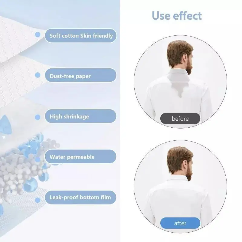 Baju Nyerap Keringat Penyerap Keringat Kerah Baju Ringan Dan Tidak Terasa Bernapas Penyerap Keringat Kerah Collar Absorbent Sticker 4