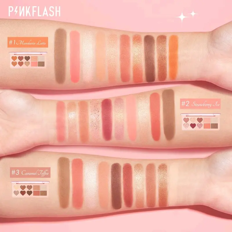 PINKFLASH Oh MyLove 4in1 Multiple Face Palette Eyeshadow, Blush, Highlighter & Contour 4