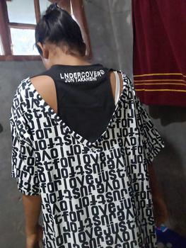 Product Review of T26 Atasan oversize backless hitam love just for love from n**🌈 0