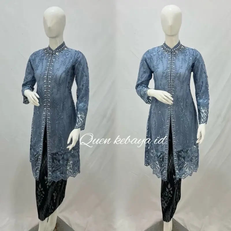 Kebaya Shanghai tille payet / kebaya tunik / kebaya modern 0
