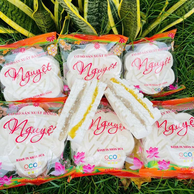 [Nguyệt/ Phượng]COMBO 6 & 10 BÁNH IN (HSD 20 NGÀY) NHÂN DỪA NON VÀ NHÂN ĐẬU XANH  Cake Ăn Vặt 6