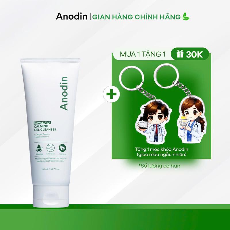 Gel rửa mặt pH 5.5 Anodin KAVA KAVA Calming 150ml