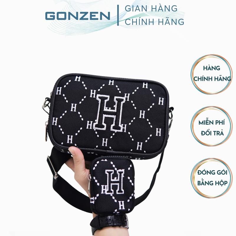  Túi Đeo Chéo Nam Nữ Logo Thêu Chữ H Nhiều Ngăn Vải Canvas Cao Cấp Túi Xách Nam Nữ Nhỏ Gọn Boy Phố Mẫu Mới Đang Hót Hiện Nay  _GONZEN TX 0506 