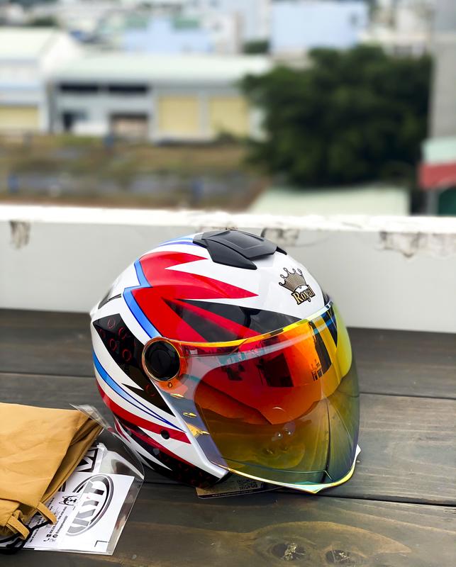 Tặng tem và túi đựng MŨ BẢO HIỂM ROYAL XH01 1 KÍNH TEM DARGON BOY TẶNG TEM VÀ TÚI Helmet