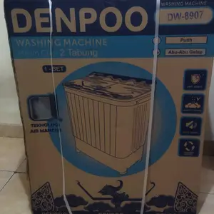 DENPOO MESIN CUCI 2 TABUNG DW 8907B 8KG