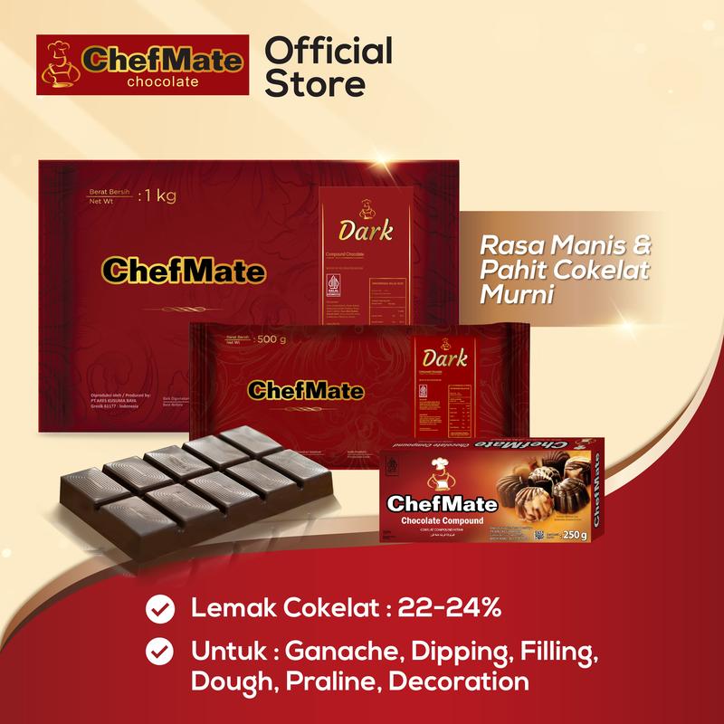 CHEFMATE DARK CHOCOLATE COMPOUND 1 KG 2