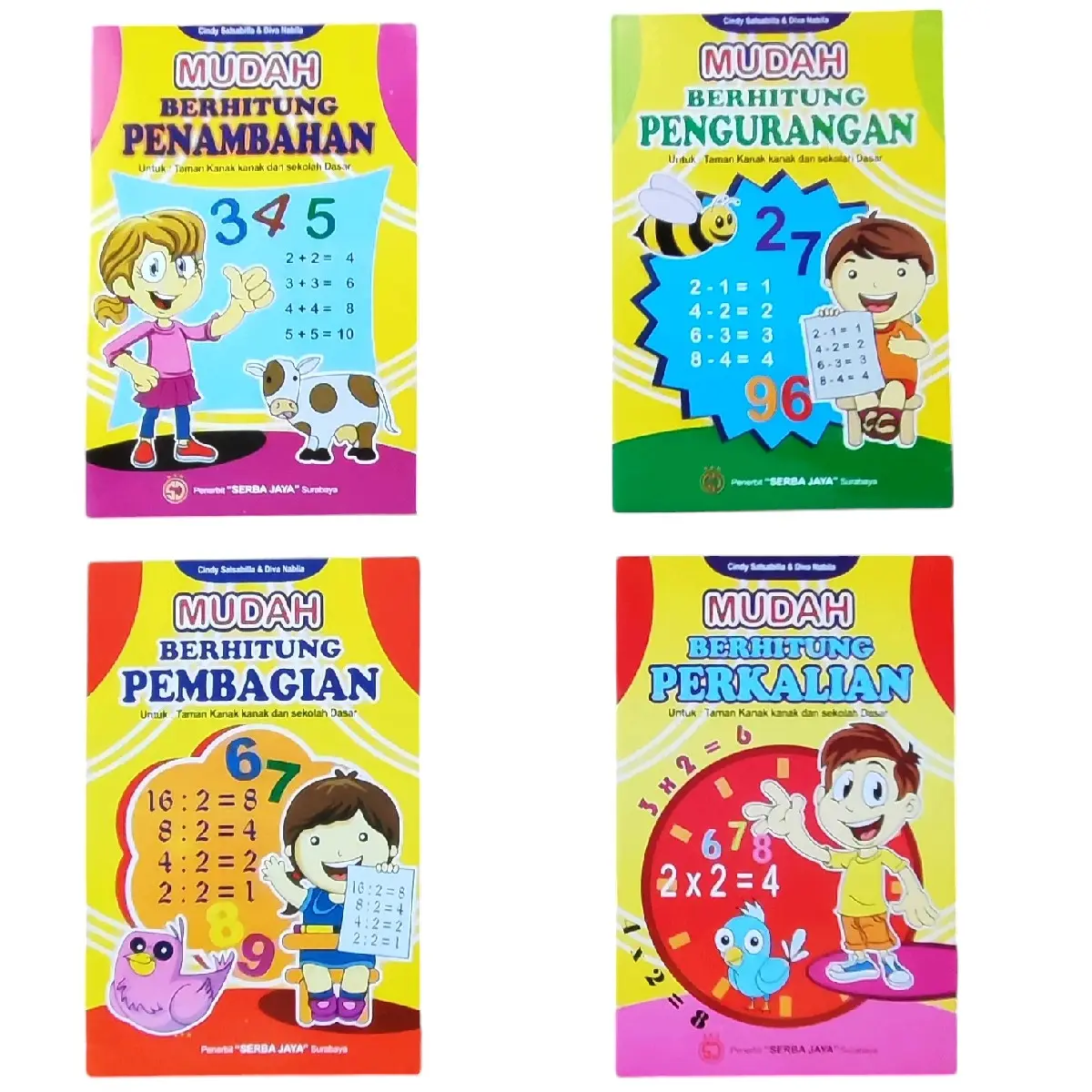 Paket Buku Berhitung  Penambahan Pengurangan Perkalian Dan Pembagian Sj