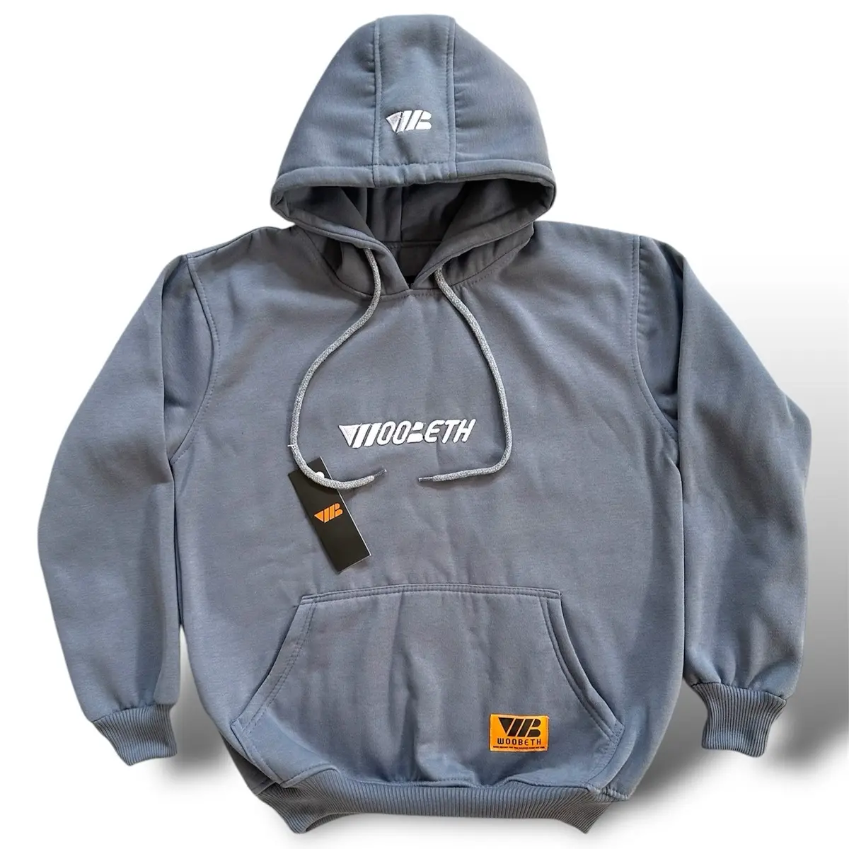 Hoodie Woobeth sweater Keren Pria Wanita Nyaman Lembut Fleece Tebal Distro Unisex bordir timbul Lokal