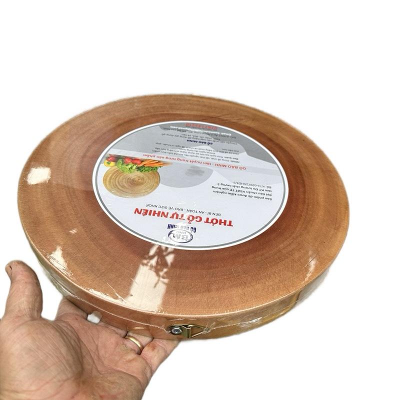 VBB thớt gỗ xà cừ đường kính 32-33cm.an toàn bền bỉ