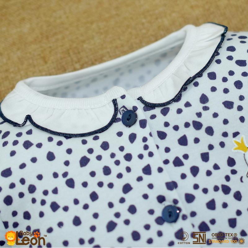 BABYLEON Jumpsuit Bayi 0-1Th Jumpsuit Renda Kaki Tertutup Lengan Panjang Jumper Bayi Perempuan Newborn BC-806 Baju Cewek Baby Sleepsuit Baju Tidur Bayi Jumpsuit Panjang Kaki Tutup Pakaian Bayi 5