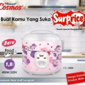Magic Com Cosmos CRJ-3305 1.8 liter SURPRISE SERIES / Rice cooker cosmos Crj 3305 1,8L