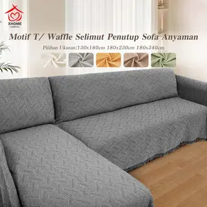 Warna murni Sofa Dua Sisi Selimut  Sarung Sofa Sofa Penutup Sarung Pelindung Sofa Antiselip  Selimut Sofa Mewah Housse Premium 2